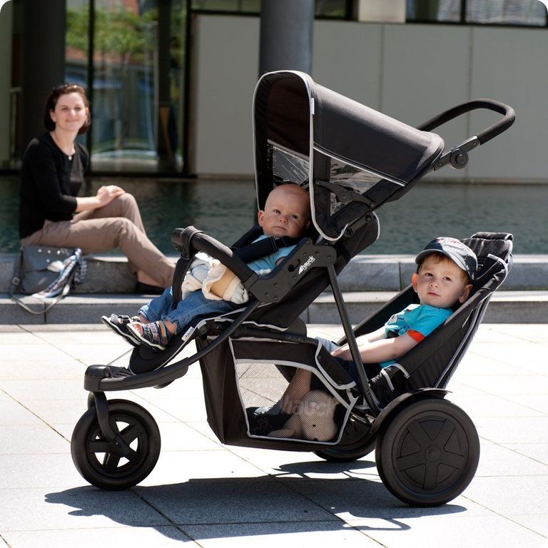 hauck geschwisterwagen baby kleinkind hintereinander