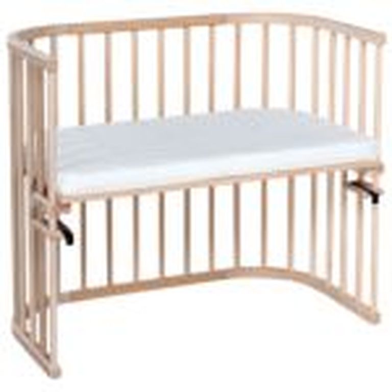 beistellbett babybay maxi holz mit babymatratze
