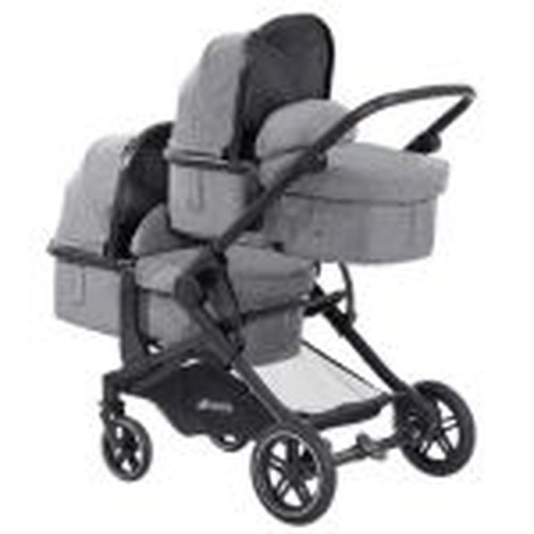 zwillingskinderwagen hintereinander kinderwagen mit 2 babywannen
