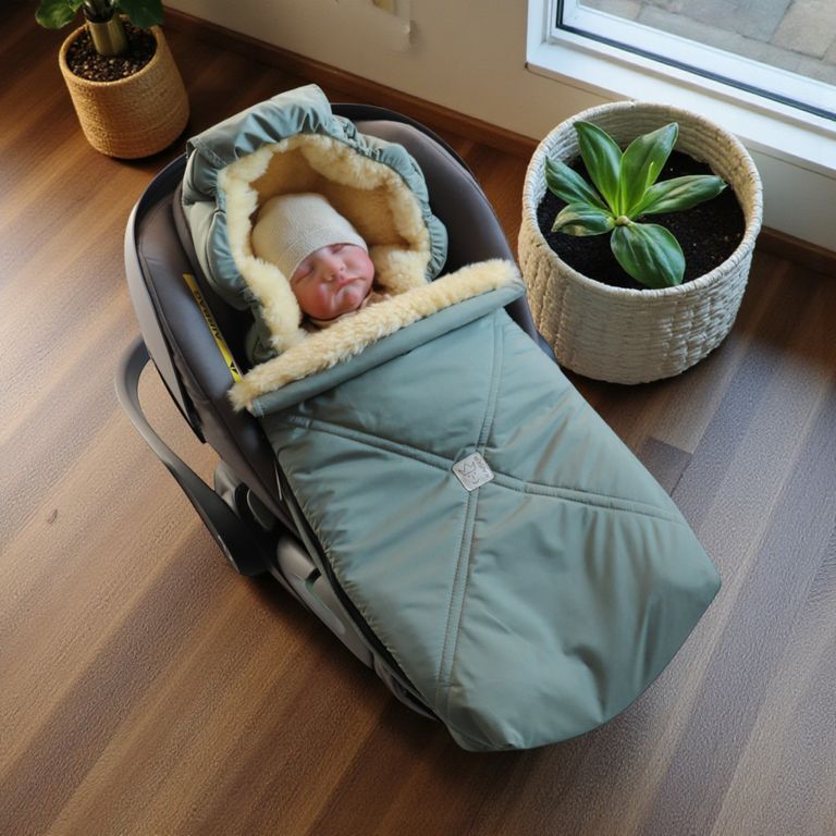 baby im winter fußsack lammfell babyschale von kaiser