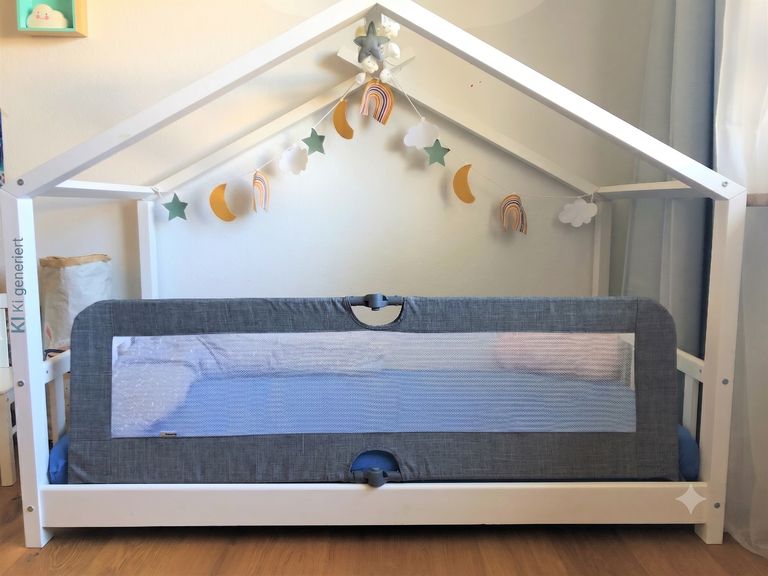 bettschutzgitter rausfallschutz hauck sleep n safe plus an kinderbett