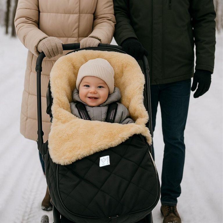 lammfell fußsack kinderwagen buggy