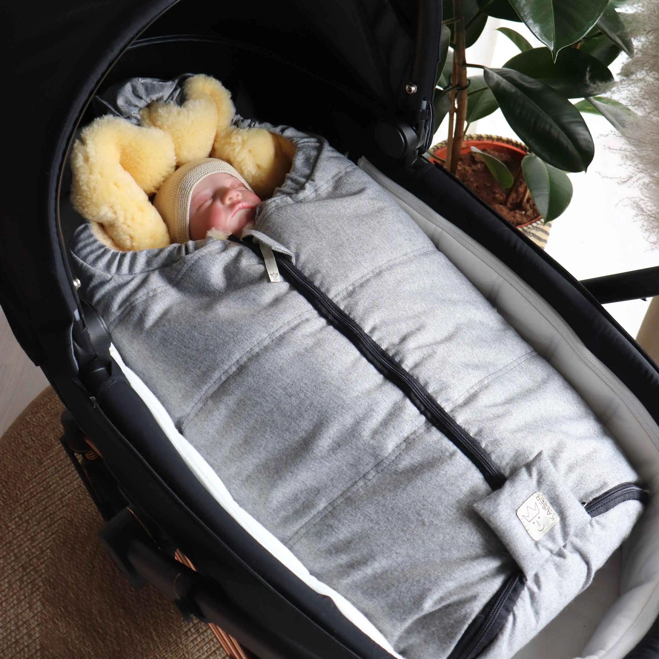 lammfell fußsack babywanne babyschale kaiser